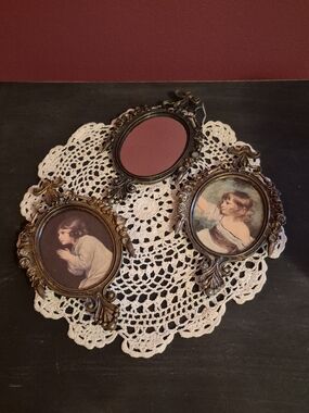 Vintage Made in Italy Miniature Frames Set of 3